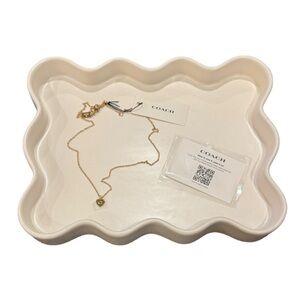 COACH Necklace with Heart-Shaped Pendant - Gold